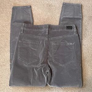 Seven 7 Gray Corduroy Ultra High Rise Skinny Pants size 6